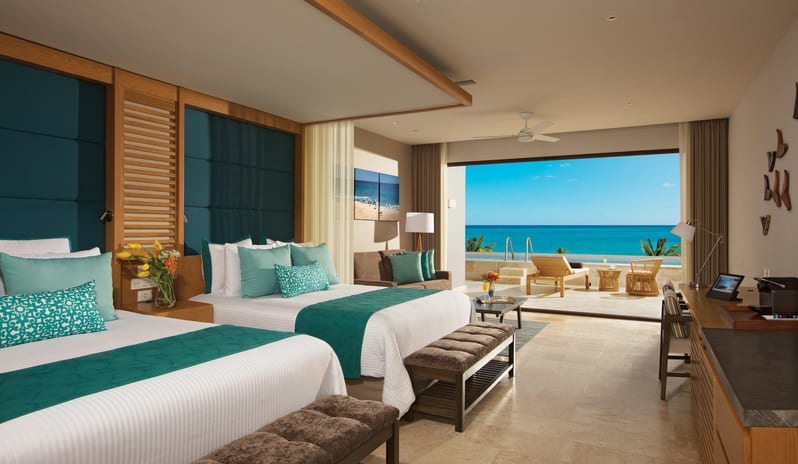 DREAMS PLAYA MUJERES PREFERRED CLUB  JUNIOR SUITE OCEAN VIEW SWIM OUT TWIN